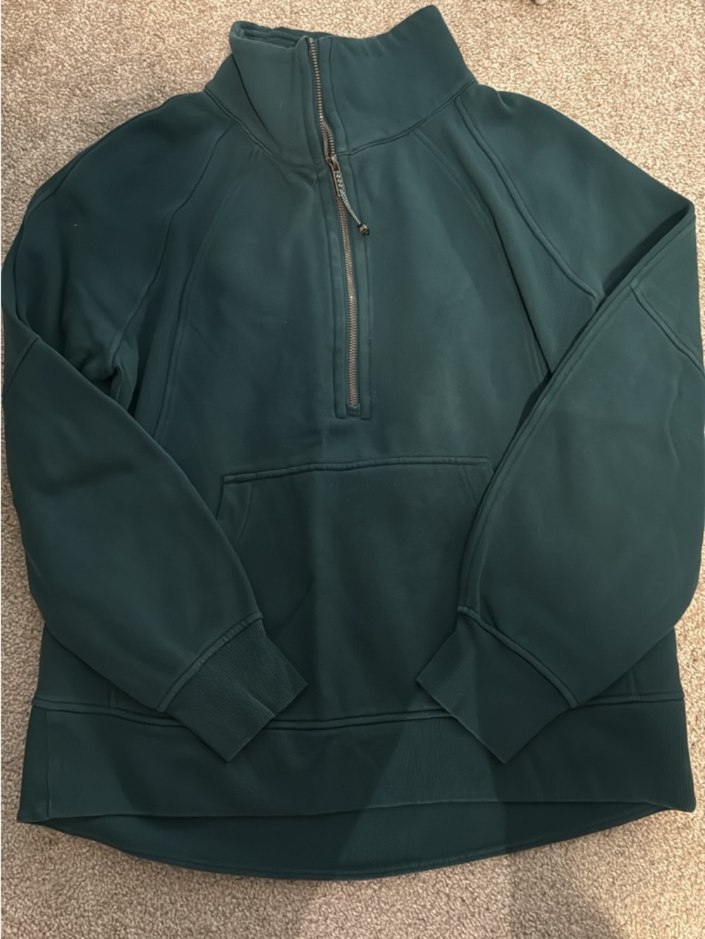 lululemon half zip scuba size M/L